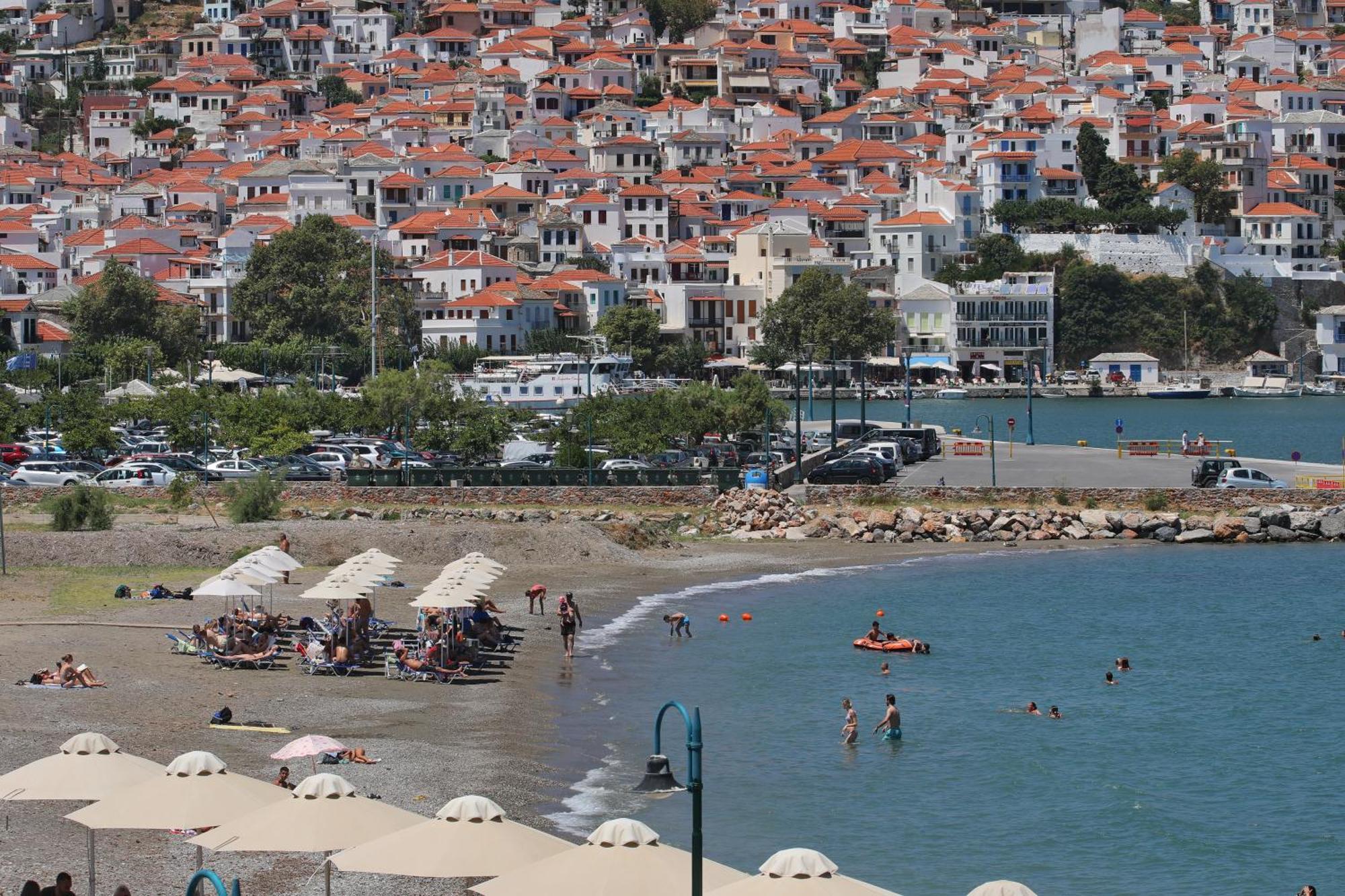 Hotel Mamma Mia à Skopelos Extérieur photo